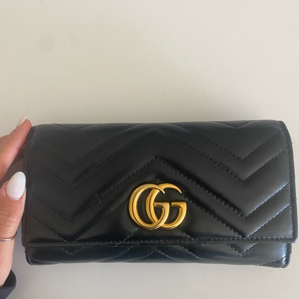 GG Marmont black wallet